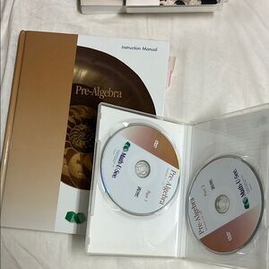 Pre-Algebra Instruction Set with DVDs - White, Brown